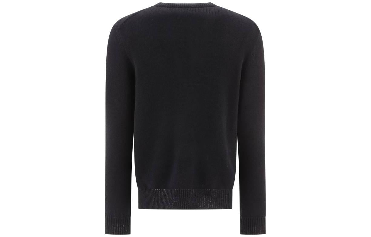 PRADA Logo Embroidered Crewneck Knit Sweater
