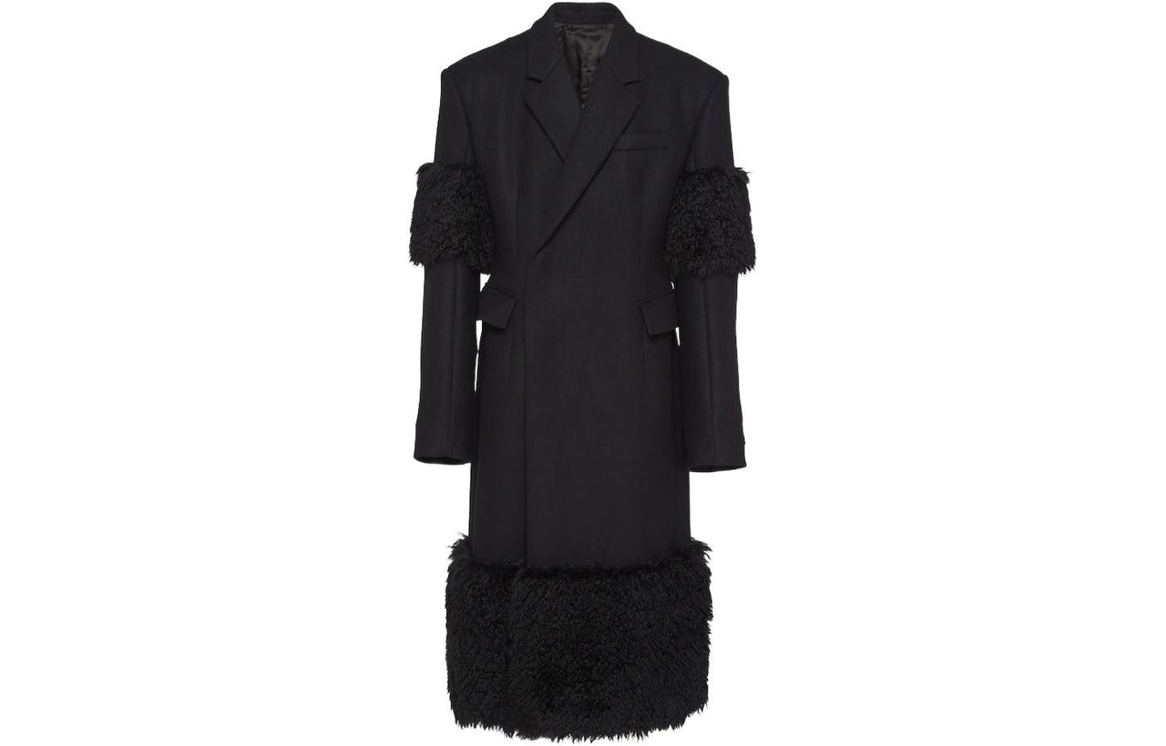 PRADA Coats Men Black