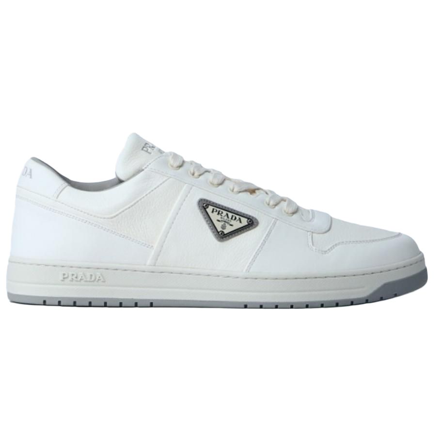 PRADA Low Top Skateboard Shoes Men's White