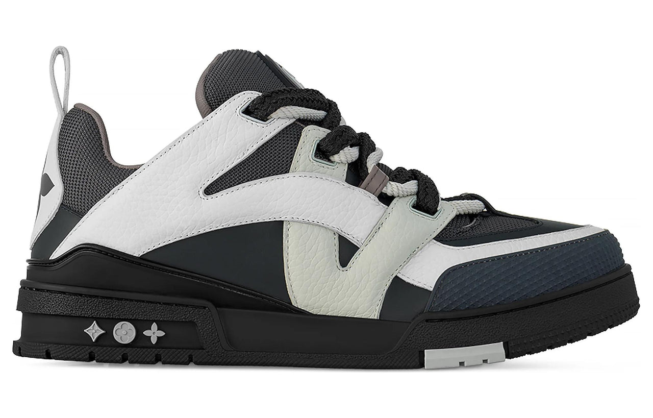 LOUIS VUITTON Low-Top Skateboard Shoes Men's Brown White