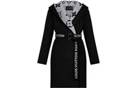 LOUIS VUITTON New Quarterly Products Of LV Velvet-feel Coat Women's Black