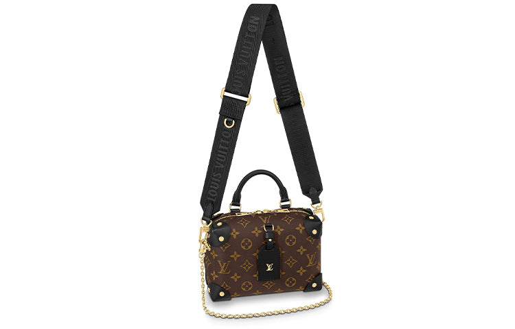 LOUIS VUITTON Petite Malle Souple Monogram Empreinte Brown/Black