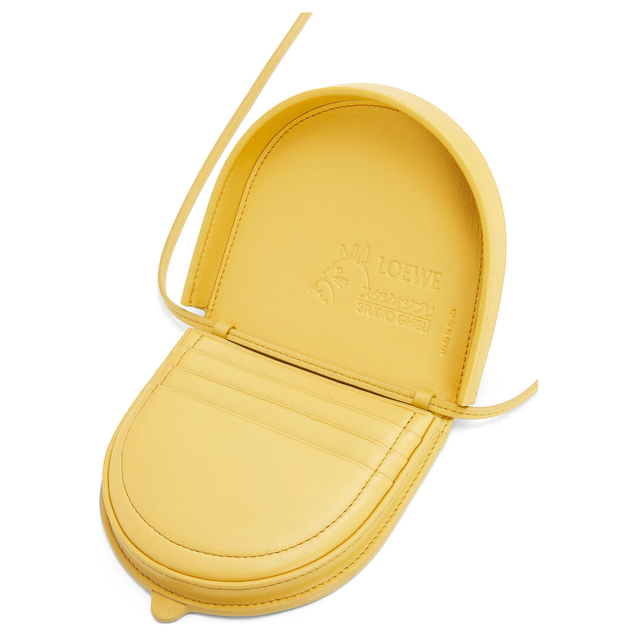 LOEWE Har's Mobile Castle, Collaboration Cow Leather Crossbody Bag, Shoulder Bag Trumpets Women's Peach Talisman Yellow