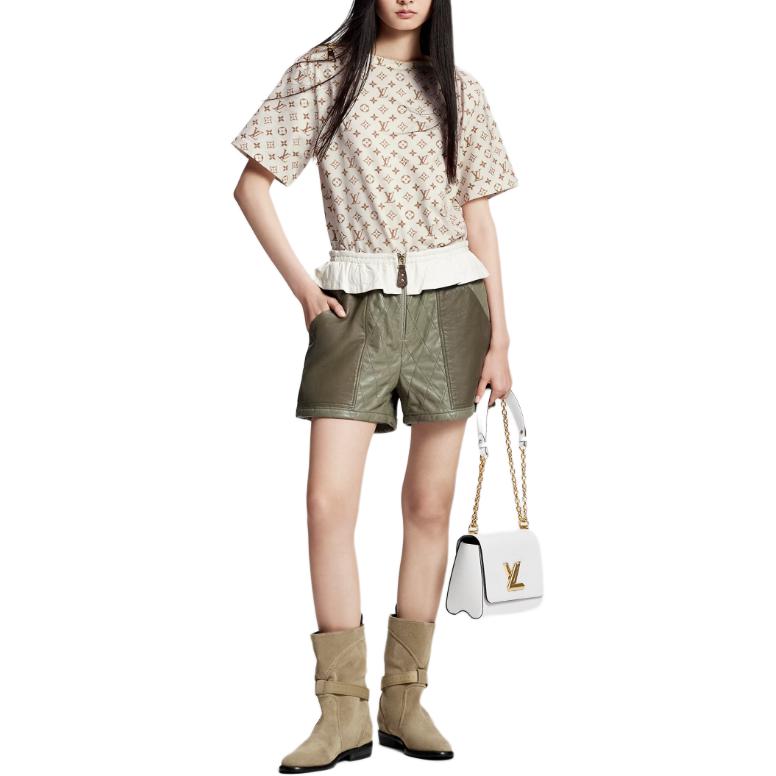 LOUIS VUITTON Monogram Print Bateau T-Shirt
