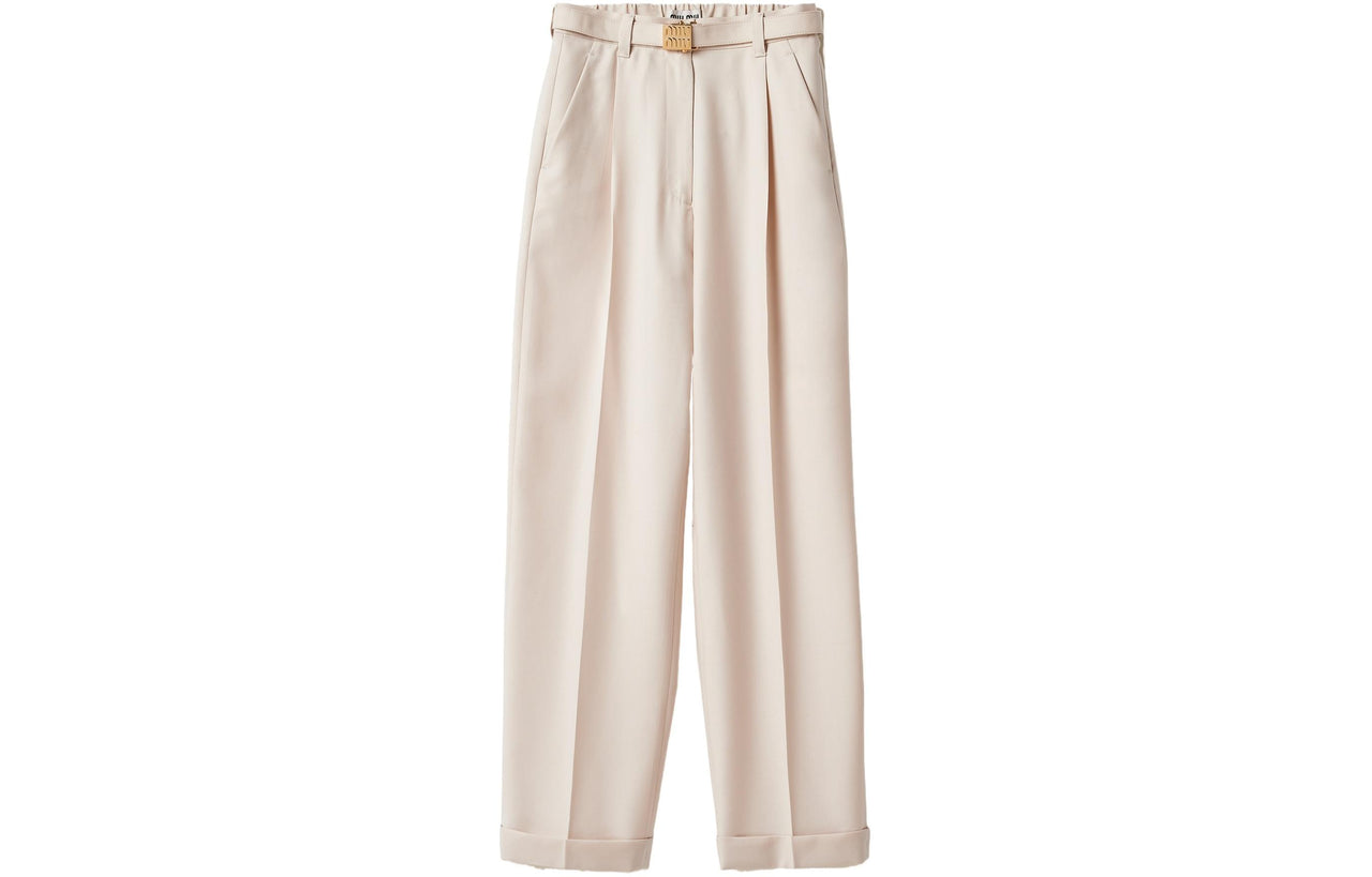 MIU MIU Belted Wool Trousers