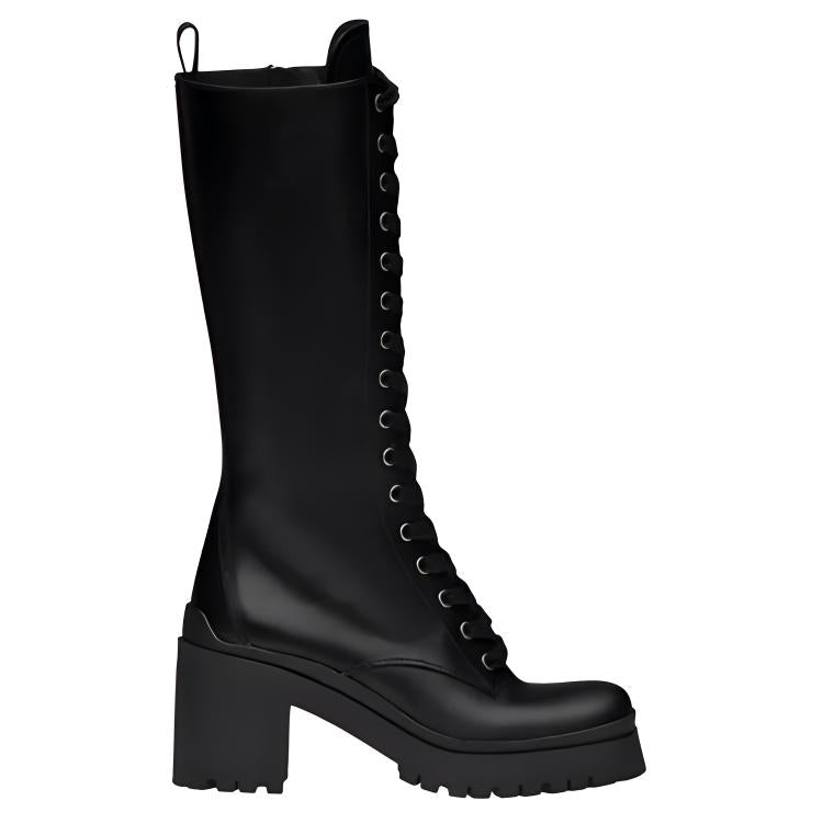 MIU MIU Knee high Boots Women's Black