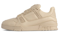 LOUIS VUITTON Trainer Low-Top Skateboard Shoes Men's Beige