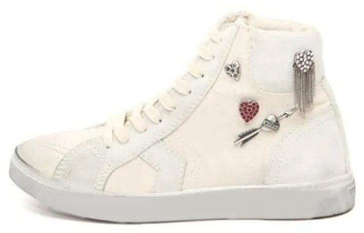 SAINT LAURENT Yves Stylish Skateboarding Shoes Women's White