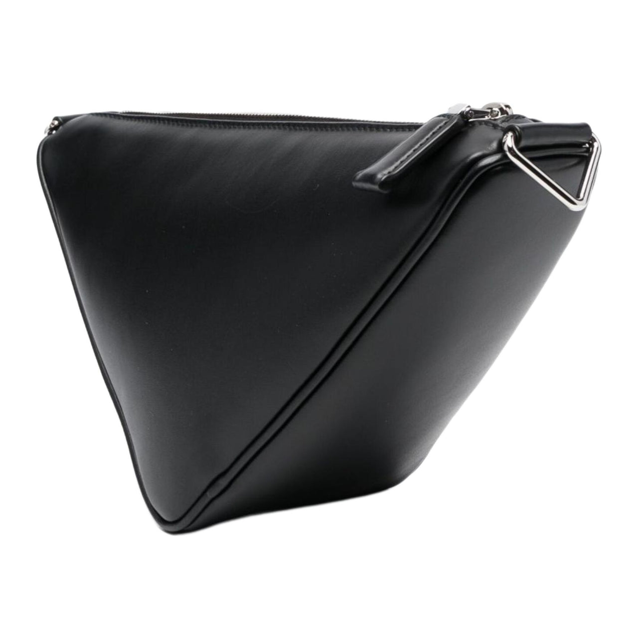 PRADA Triangle Calfskin Shoulder Bag, Crossbody Bag Men's Black