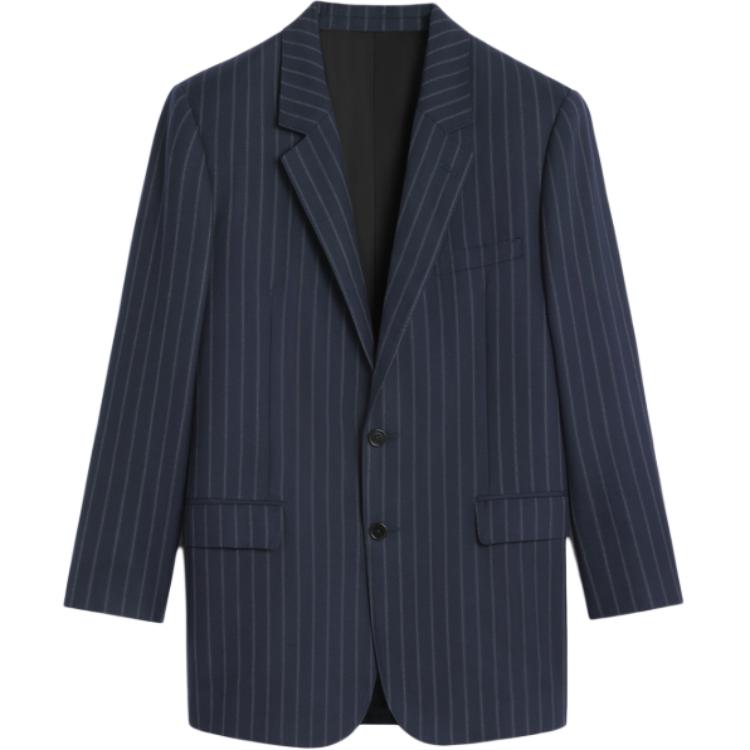 CELINE Bnf Blazer In Striped Wool