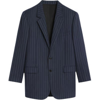 CELINE Bnf Blazer In Striped Wool