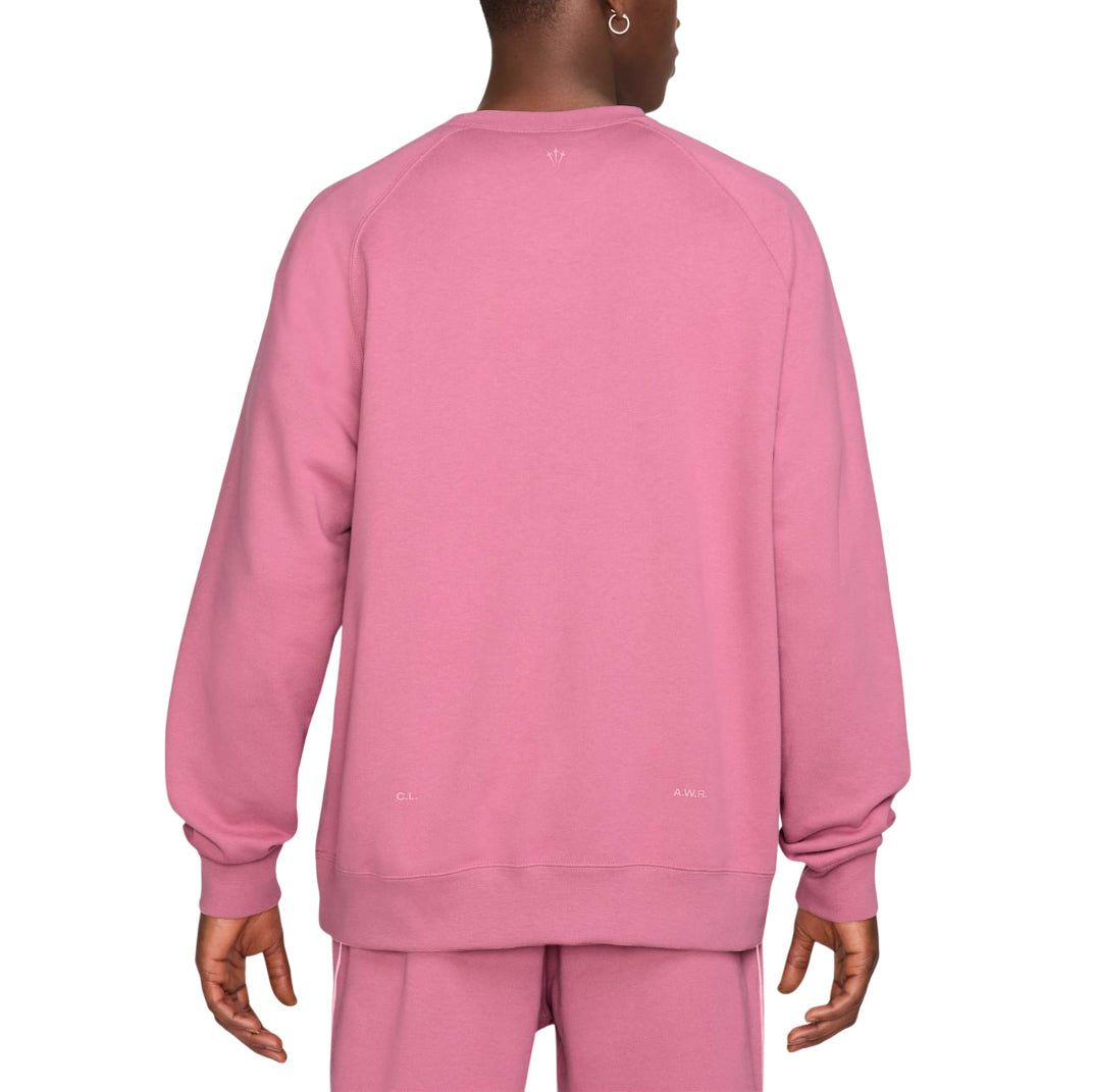 Nike x Nocta NRG Fleece Crewneck Sweatshirt 'Desert Berry Pink' FN8160-667