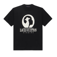 LOUIS VUITTON Short-Sleeved Cotton Intarsia Crewneck