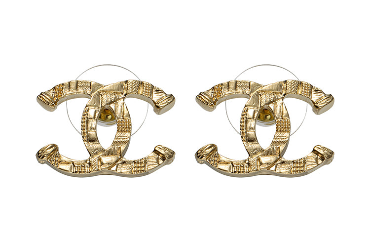 CHANEL Metal Earrings Women's Gold