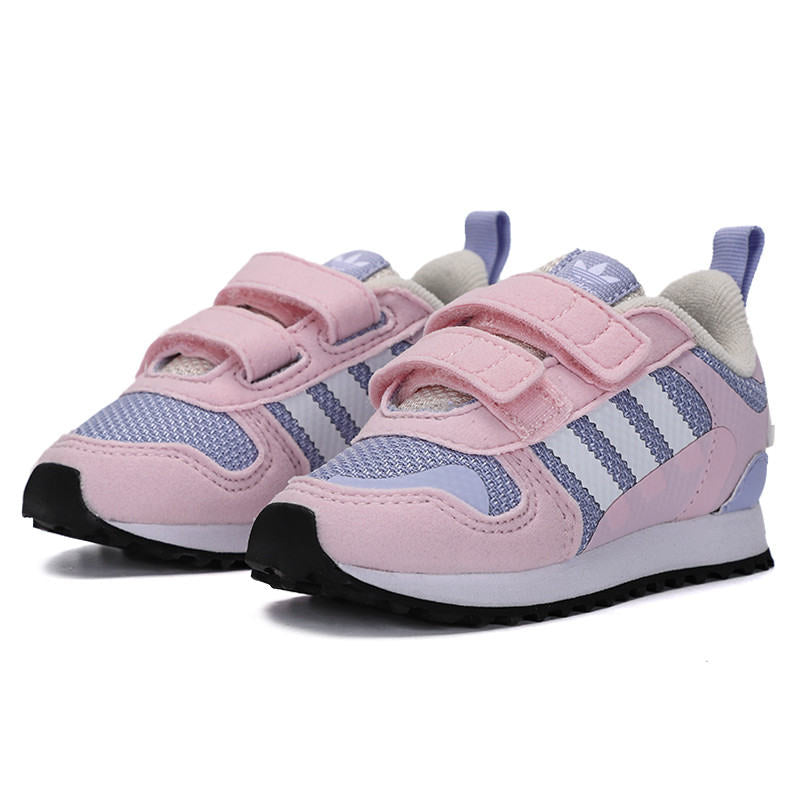 (TD) adidas Originals ZX 700 HD Retro Casual Fashion Sneakers 'Pink Purple Wonder White' GZ7518