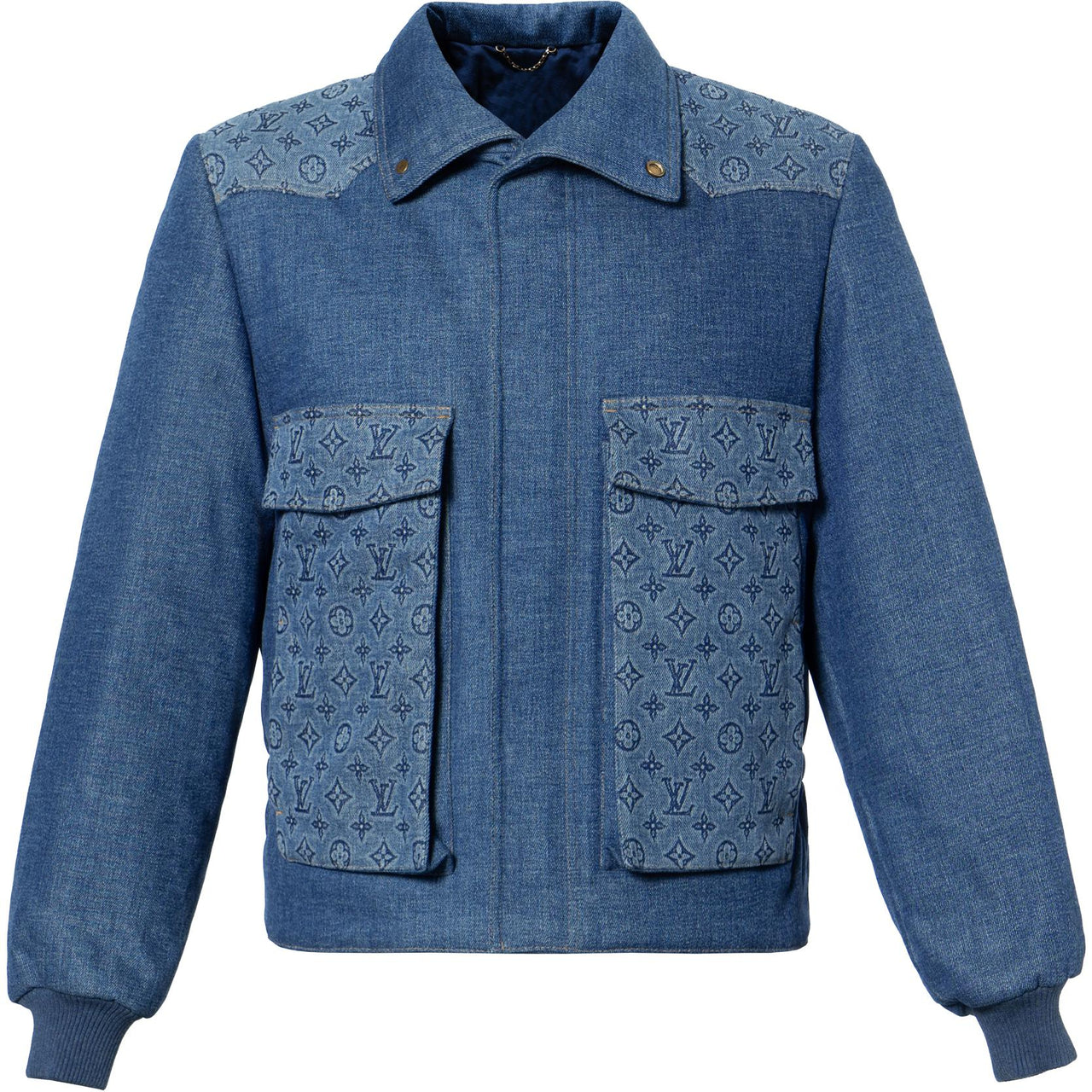 LOUIS VUITTON Monogram Padded Denim Jacket