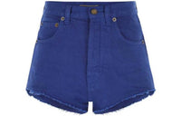 SAINT LAURENT Denim Shorts Women's Blue