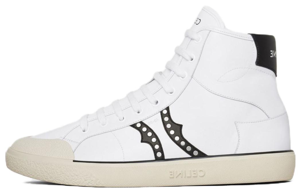 CELINE High Top Skateboard Shoes Men's White