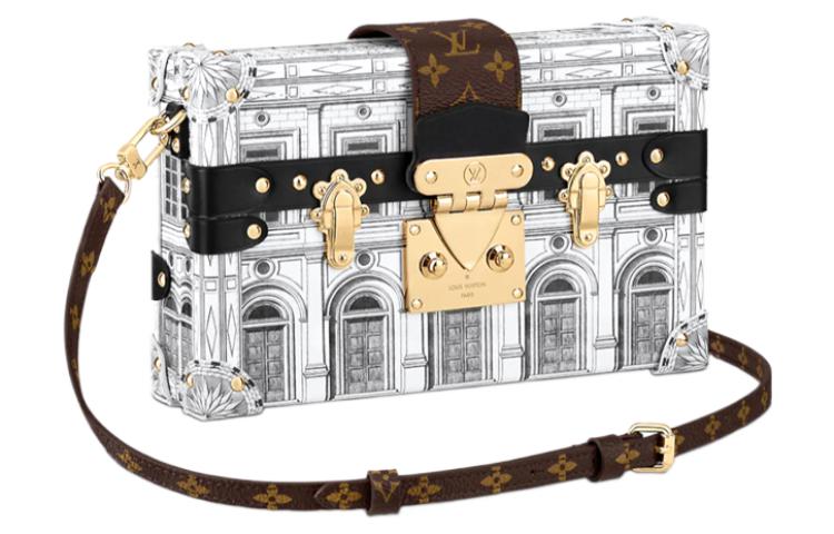 LOUIS VUITTON X Fornasetti Petite Malle Black/White