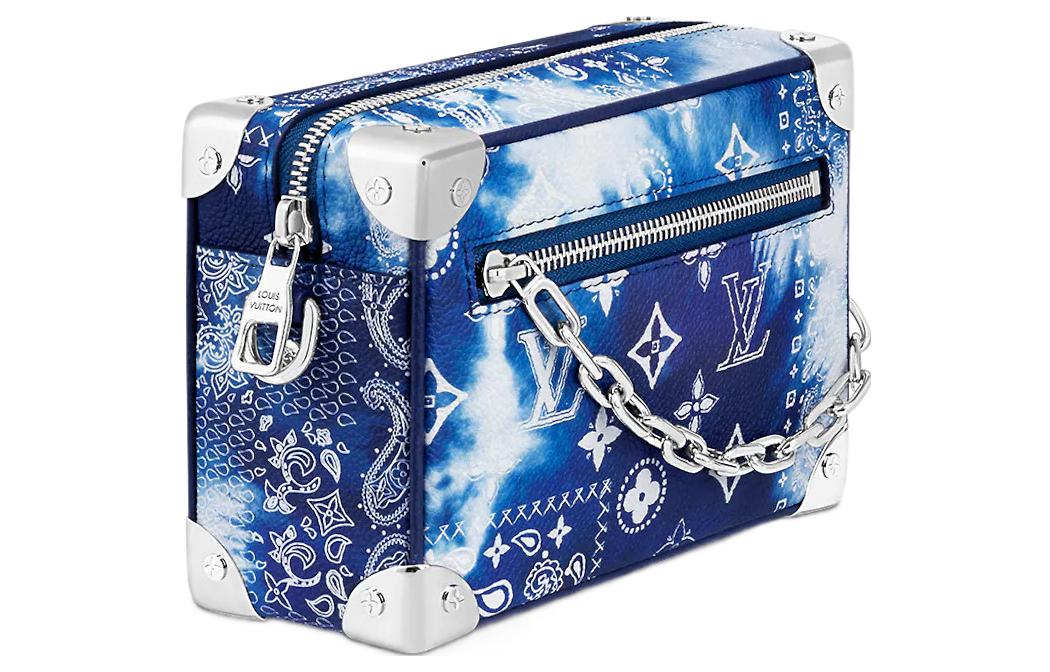 LOUIS VUITTON Mini Soft Trunk Bandana Monogram Blue