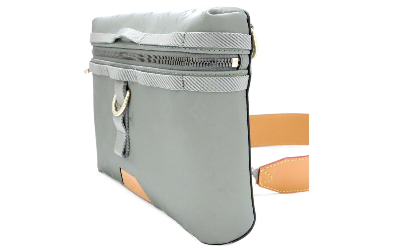 LOUIS VUITTON Leather Messenger Bag Shoulder Bag Crossbody Bag Men's Jasper