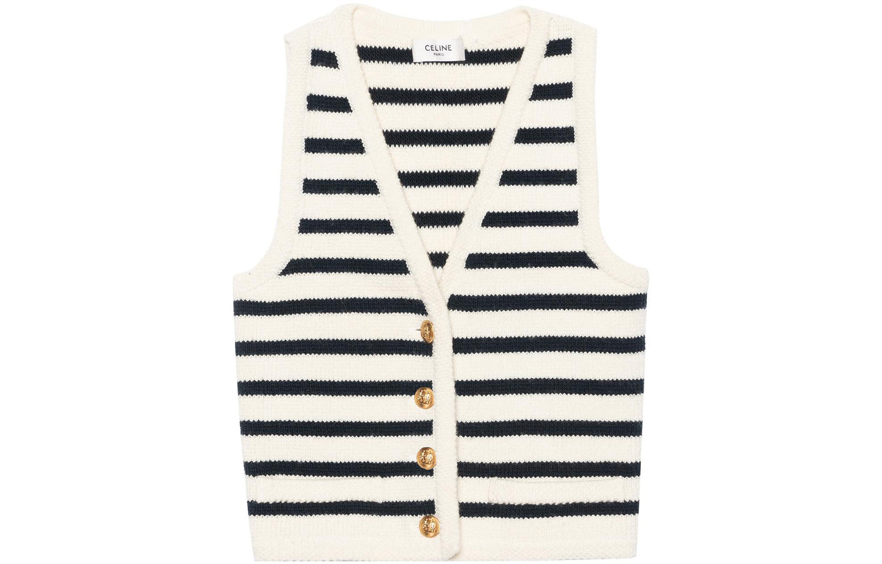 CELINE Vests Women's Cream