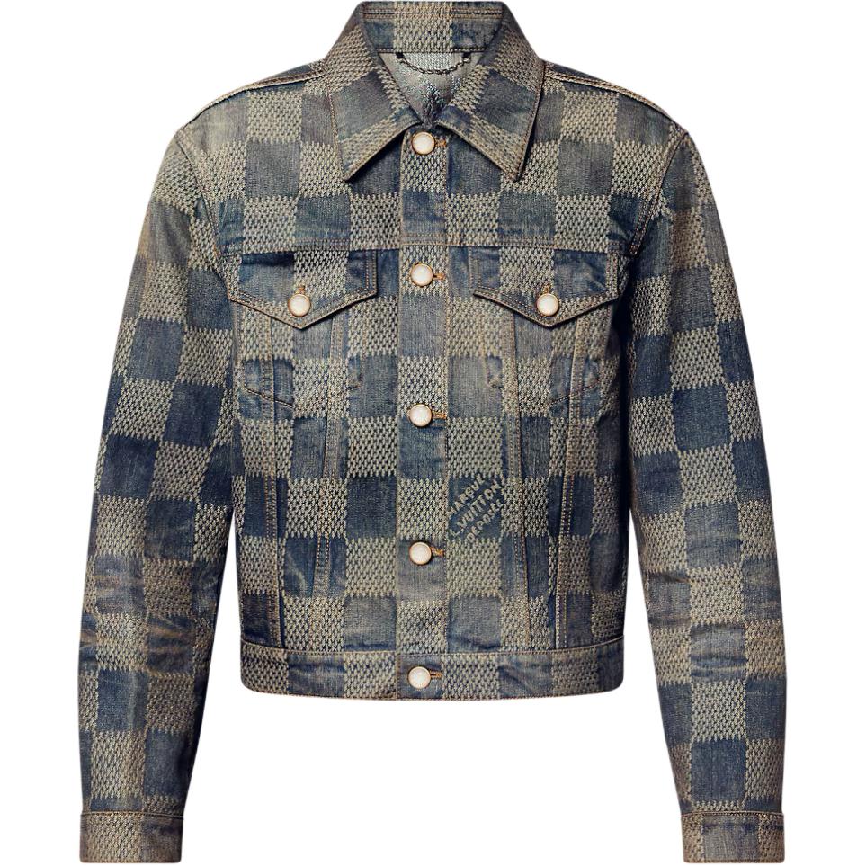LOUIS VUITTON Damier Washed Denim Jacket