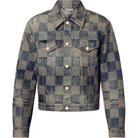 LOUIS VUITTON Damier Washed Denim Jacket