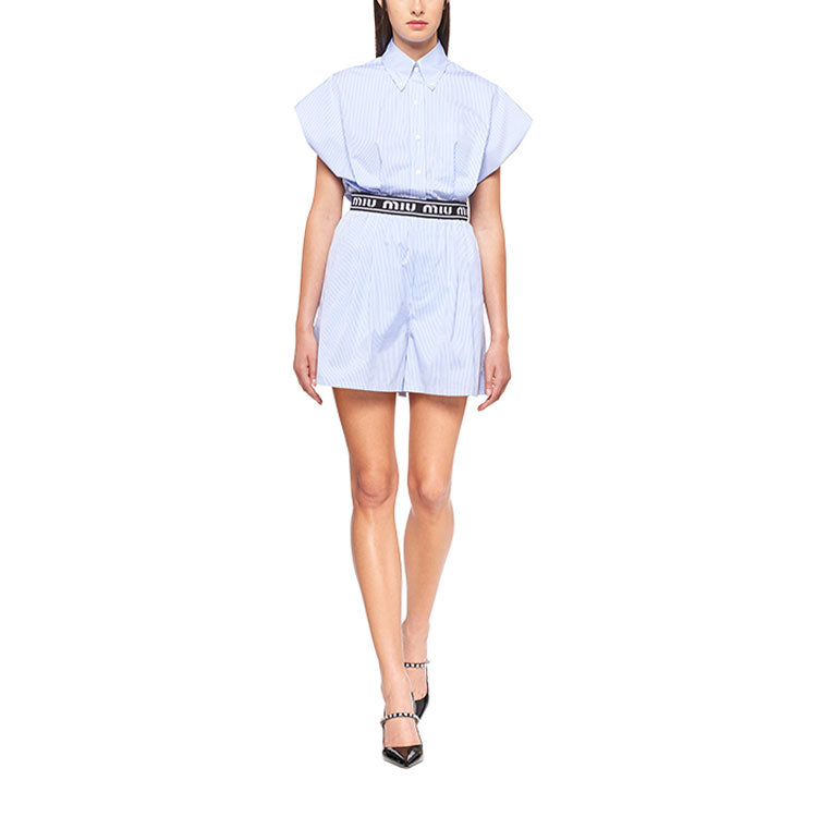 MIU MIU SS21 Casual Shorts Women's Blue
