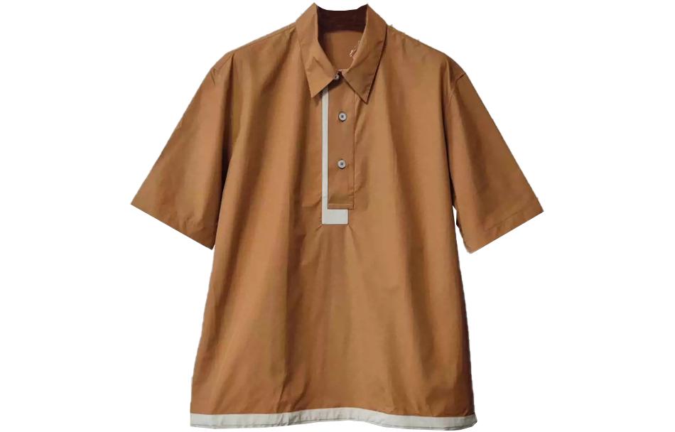 HERMES Polo Shirts Men Umber