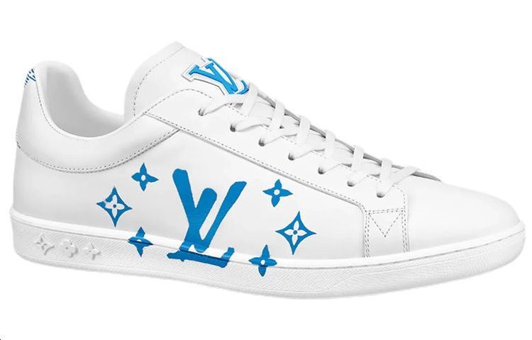 LOUIS VUITTON Lv Luxembourg Samothrace Sneakers 'White With Blue'