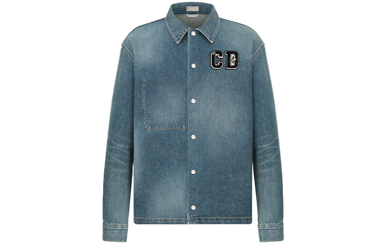 DIOR Dior Quarterly New Products Denim Jacket Men's Blue