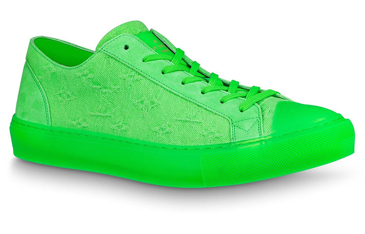 LOUIS VUITTON Tattoo Sneakers 'Neon Green Fabric'