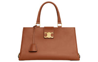CELINE Soft Cow Leather Shoulder Bag Crossbody Bag Handbag Medium Size Women's Tawny