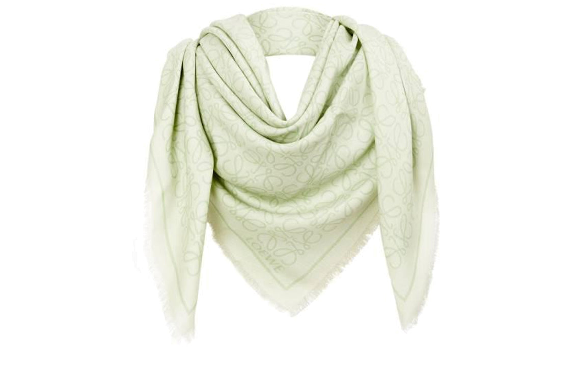 LOEWE Silk Scarves Women's Green