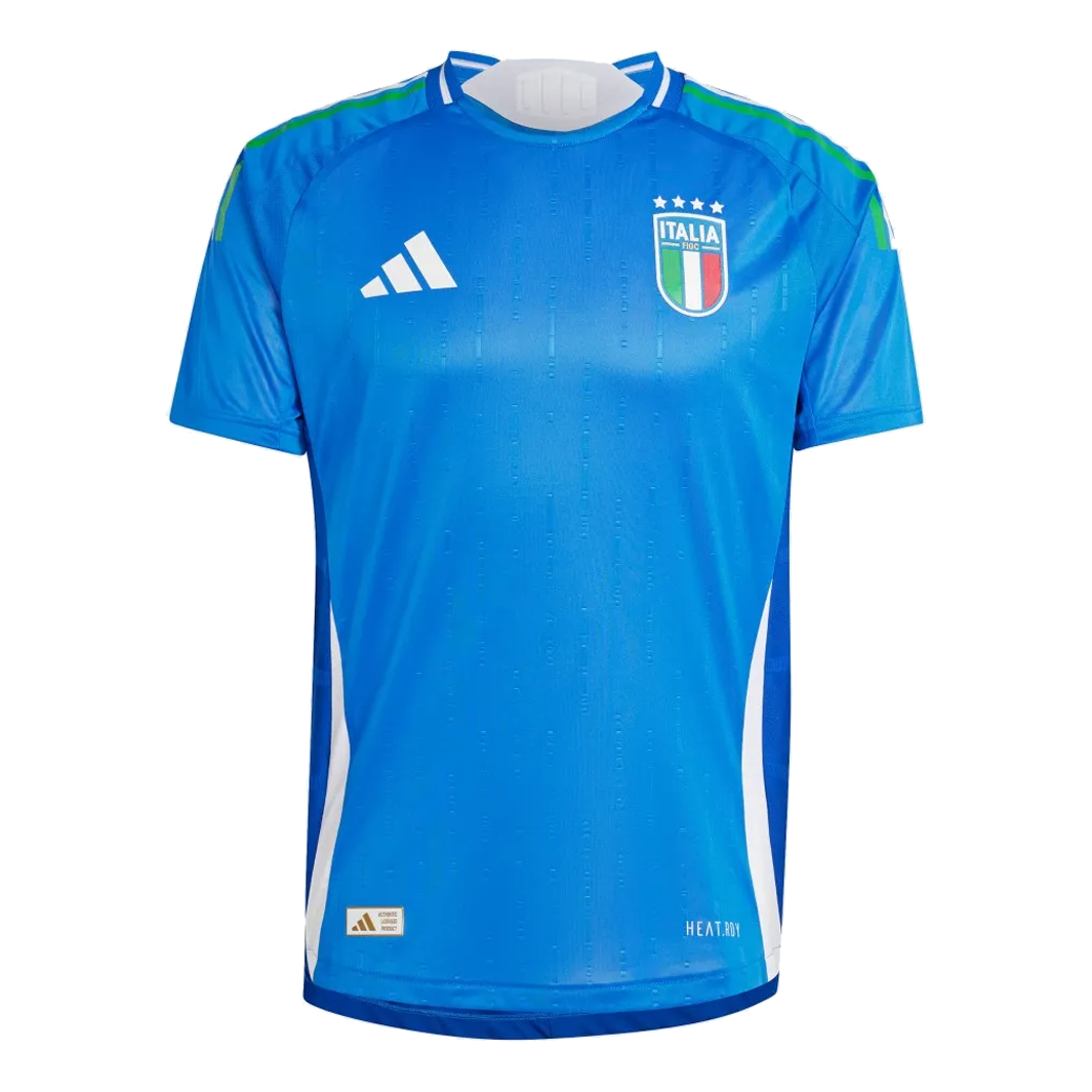 adidas Italy 24 Home Authentic Soccer Jersey Asia Sizing 'Blue' IN0658