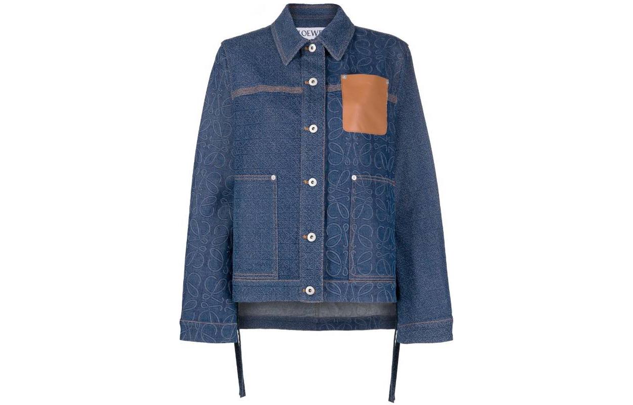 LOEWE Anagram Workwear Denim Jacket 'Indigo'