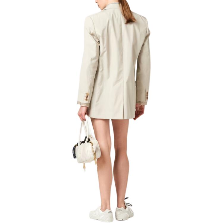 MIU MIU Business Suit Coat Unisex Limestone