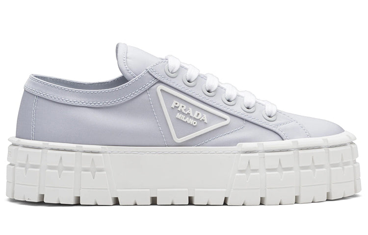 PRADA Double Wheel Re nylon Gabardine Sneakers 'Pale Blue' Women's