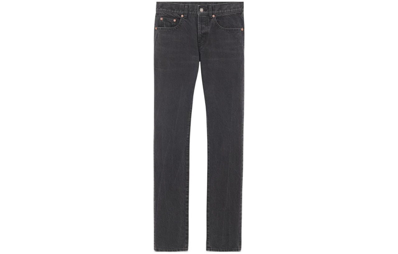 SAINT LAURENT Button Detailed Slim Fit Jeans
