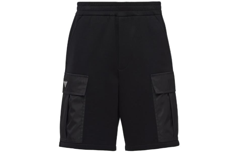 PRADA Triangle Logo Straight Leg Shorts