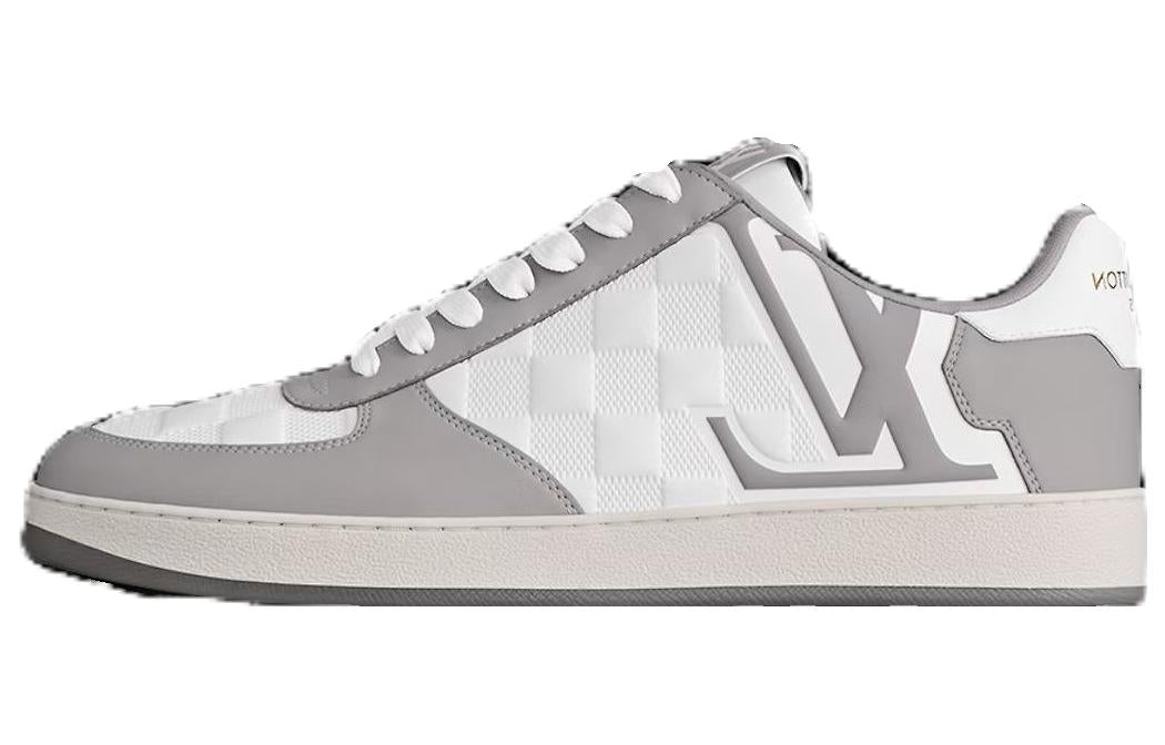 LOUIS VUITTON Low-Top Skateboard Shoes Men's Gray