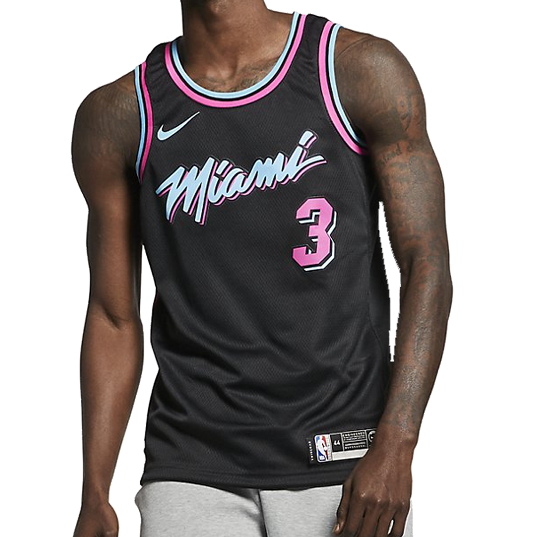 Nike NBA Dwyane Wade Miami Heat 2021/22 City Edition Jersey #3 AJ4622-013