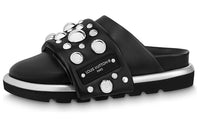 Yayoi Kusama x LOUIS VUITTON Pillow Slide Slippers Women's Black