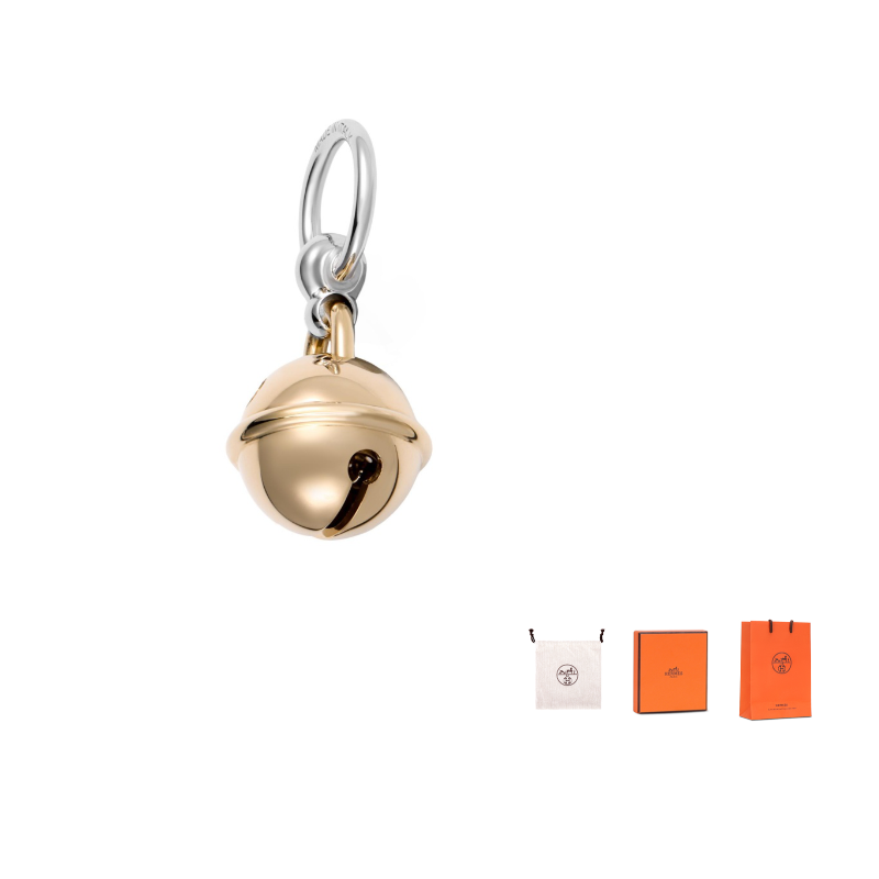 HERMES Palladium-Plated Brass Accessories Unisex Gold