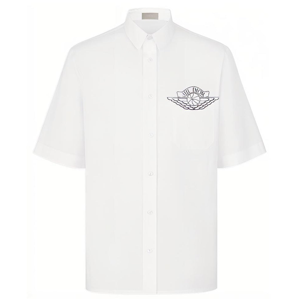 DIOR X Jordan Short Sleeve Button Up Shirt