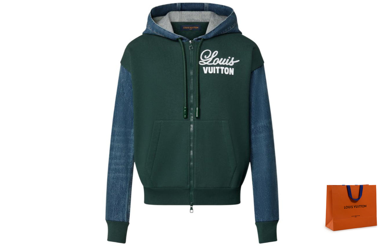 LOUIS VUITTON Hybrid Hoodie Denim Jacket