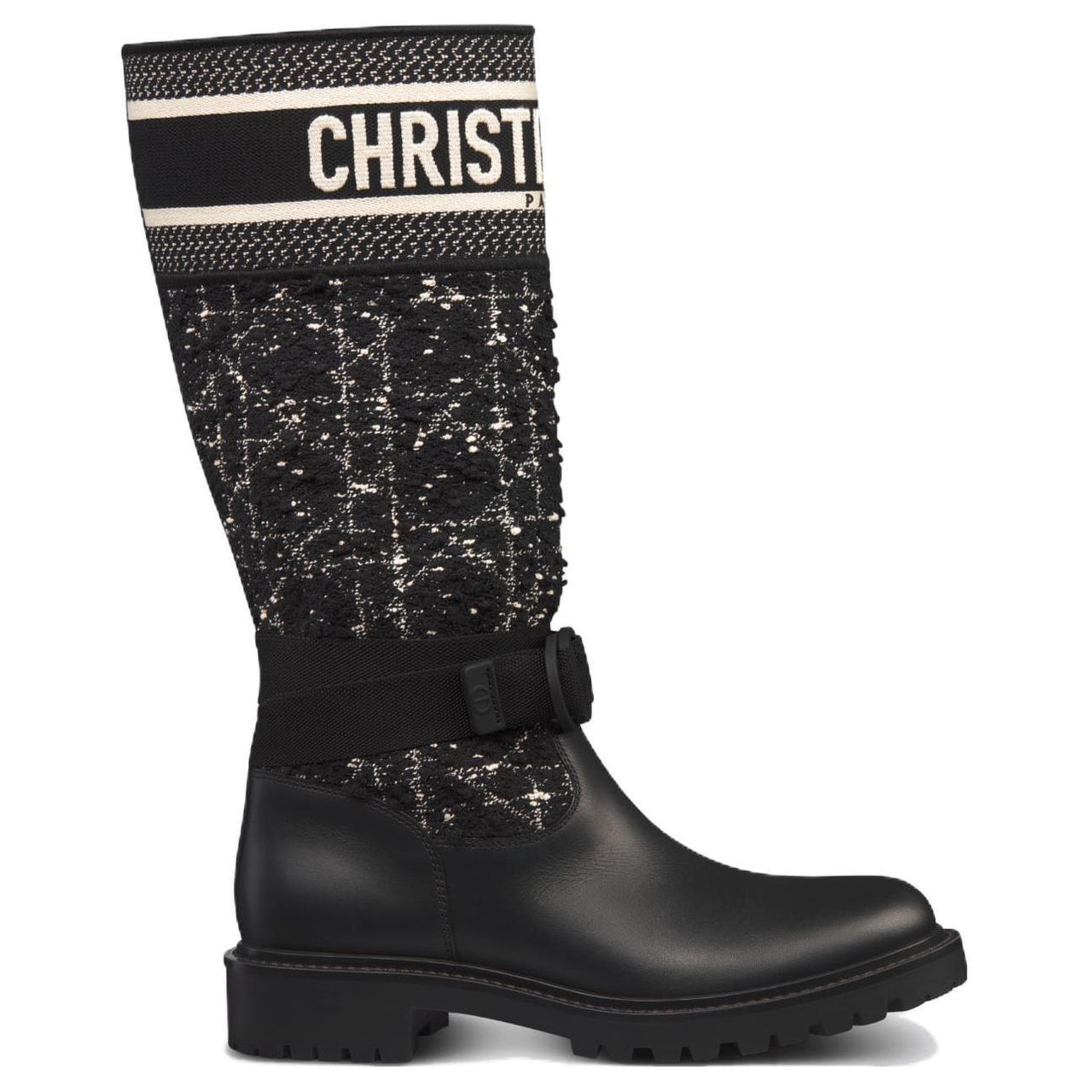 DIOR D Major Knee high Boots Women's Black