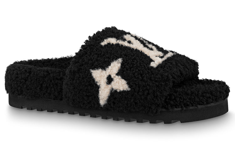 LOUIS VUITTON Paseo Comfort Flat Sandals 'Black' Women's