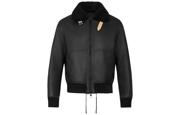 LOUIS VUITTON Leather Aviator Jacket